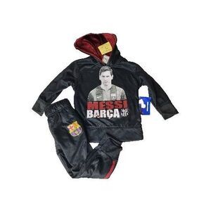 Nike FCB Messi Barcelona Soccer Hoodie Jogger Set Black Unisex Size 4